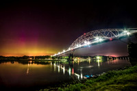 Aurora Borealis and Bourne Bridge