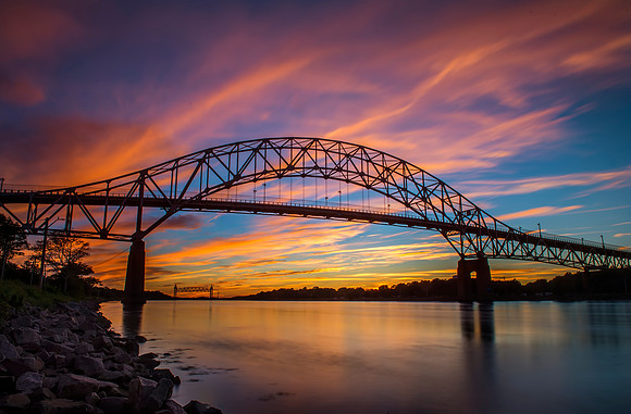 Bourne Bridge Sunset