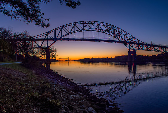 Bourne Bridge Sunset