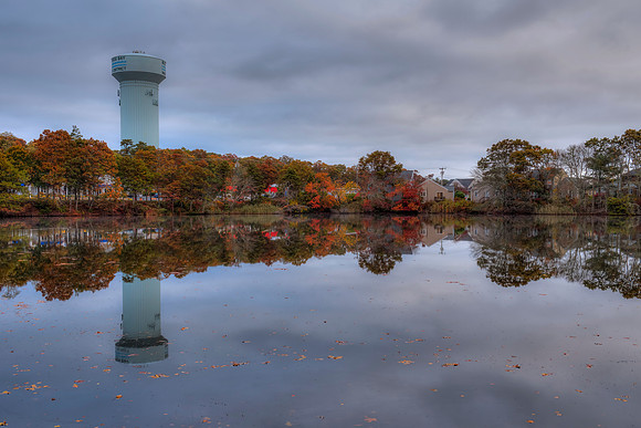 Reflection in Bourne Pond