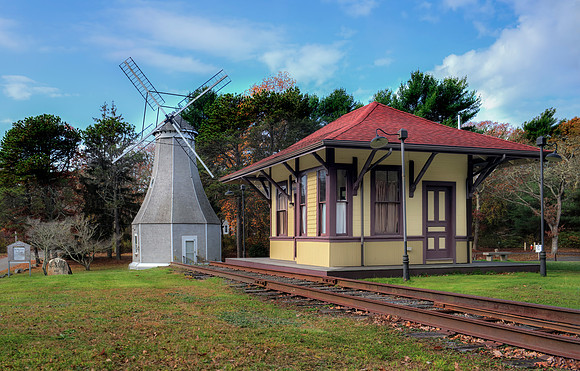 Train Station and WIndmill at Aptuxcet