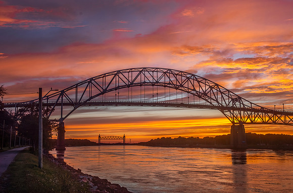 Bourne Bridge Sunset