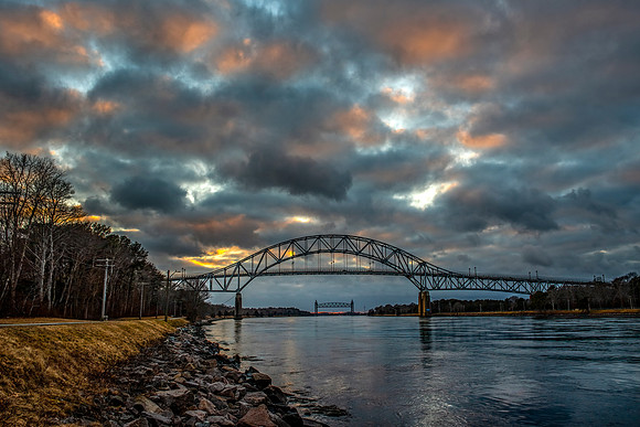 Bourne Bridge SUnset