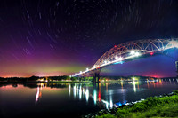 Aurora Borealis, Star Trails, and Bourne Bridge