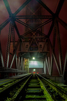 Buzzards Bay Railroad Bridge at Night