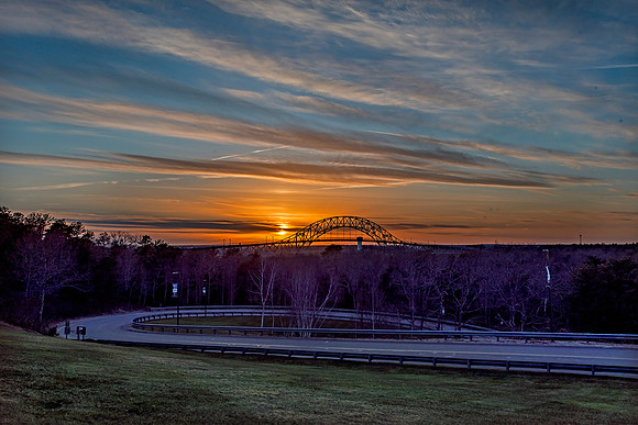 Bourne Bridge Sunset from UCT