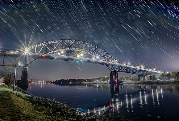 Bourne Bridge Star Trails