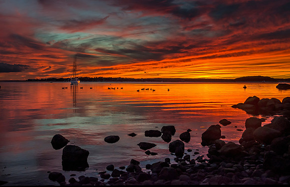 Monument Beach Sunset