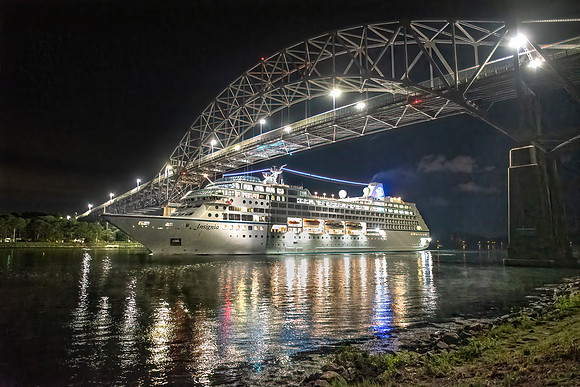 Cruise Ship in Canal