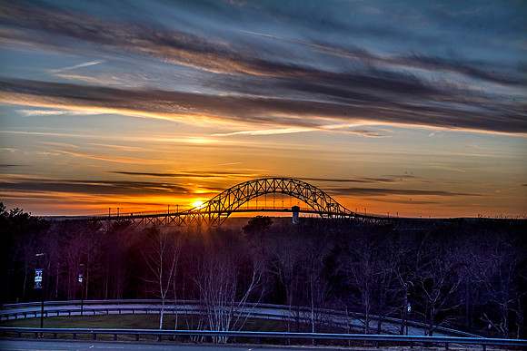 Bourne Bridge Sunset from UCT