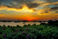 Sunset at Monument Beach MA