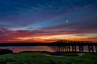 Venus over Sandwich Boardwalk at Sunrise